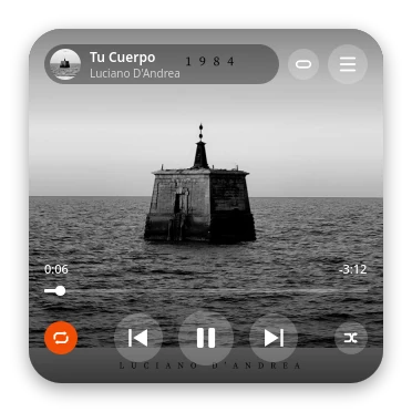 La tarjeta de tarab player con la portada de un tema